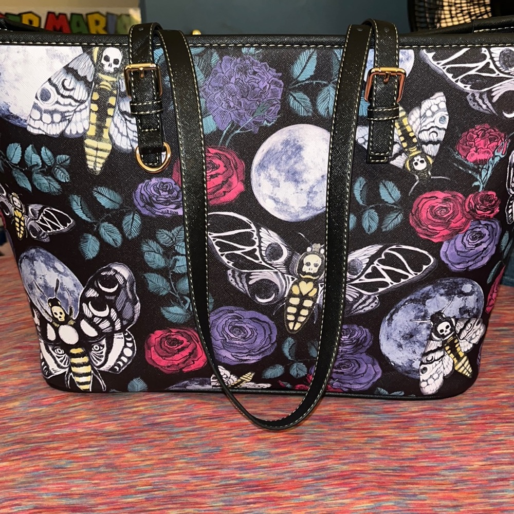 Death head moth tote from spirit nest